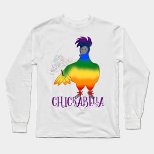 Rainbow magic Chickabella with name Long Sleeve T-Shirt